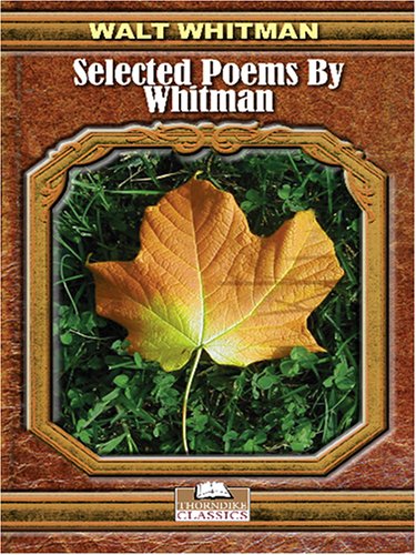 Selected Poems by Whitman,Used