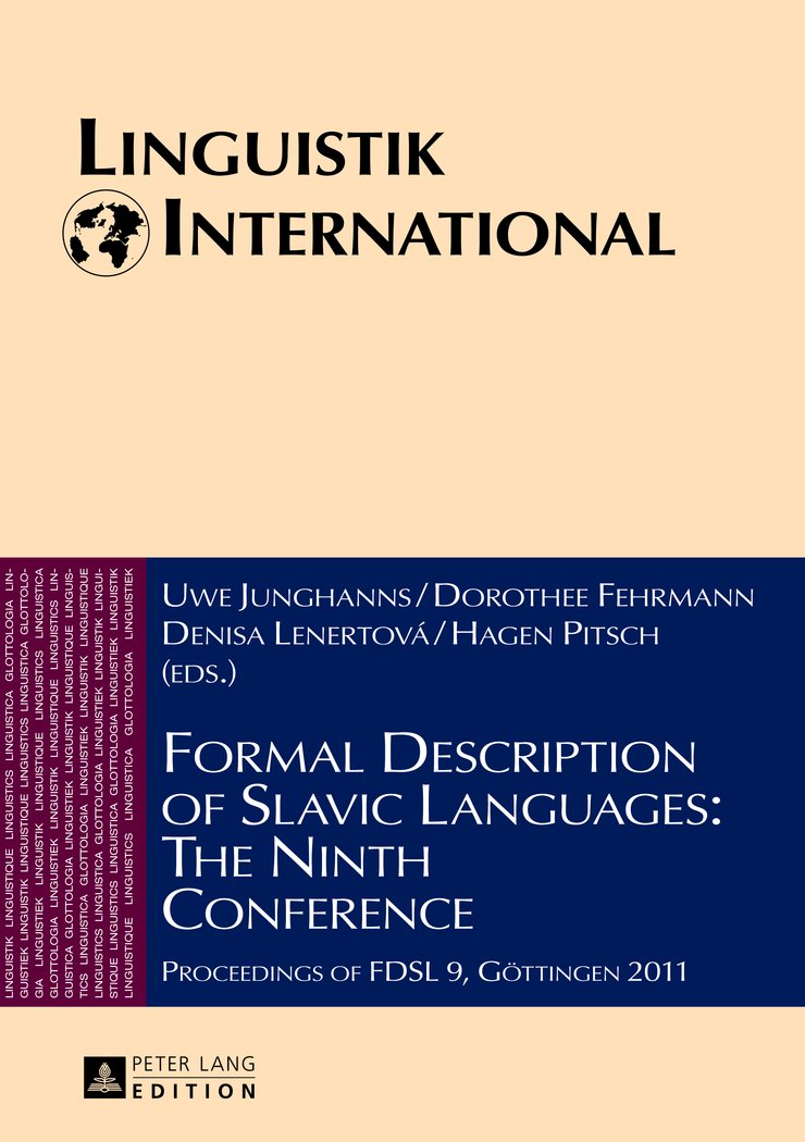 Formal Description of Slavic Languages: The Ninth Conference: Proceedings of FDSL 9, Gttingen 2011 (Linguistik International),Used