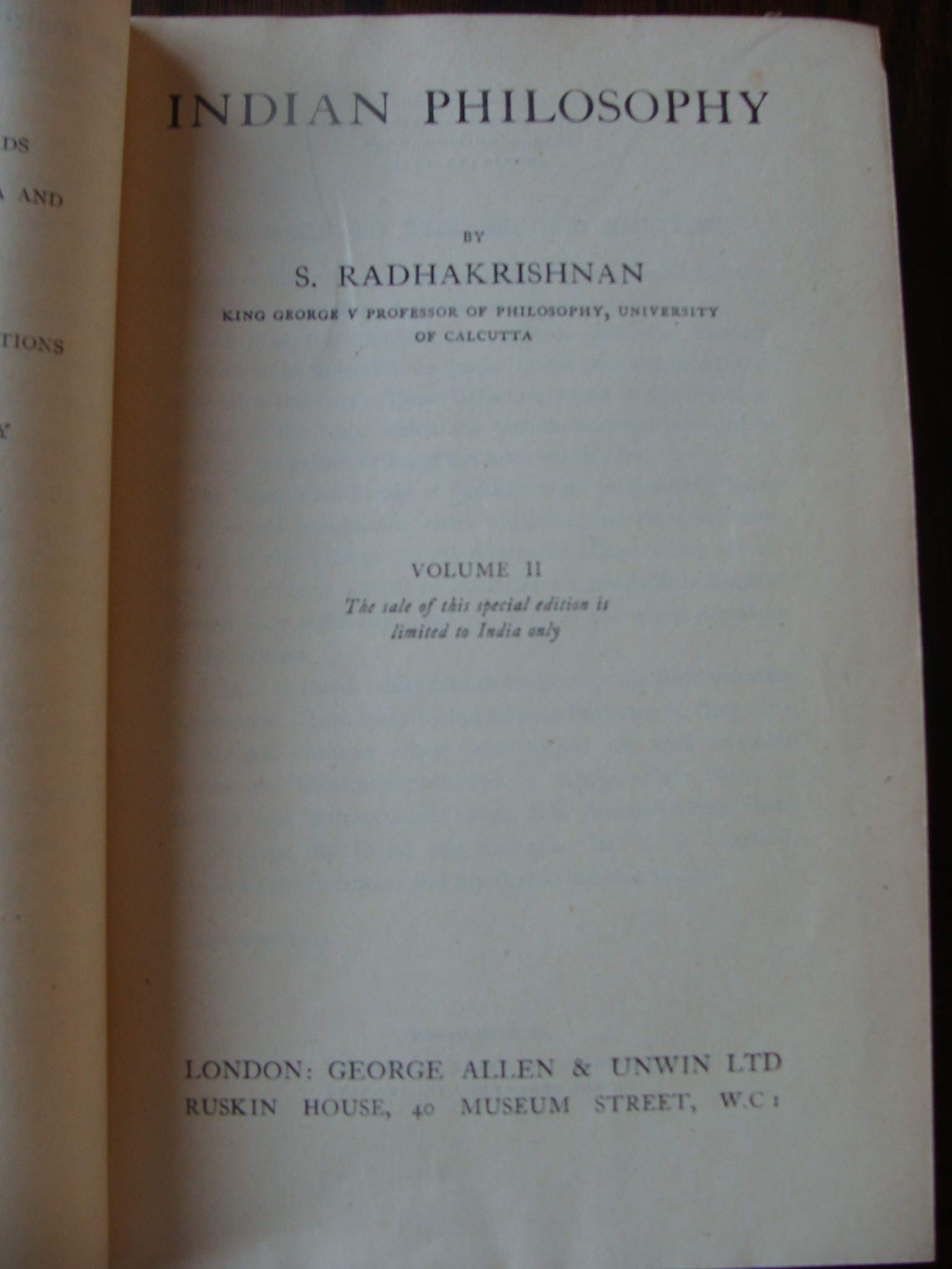Indian Philosophy, Vol. 2,Used