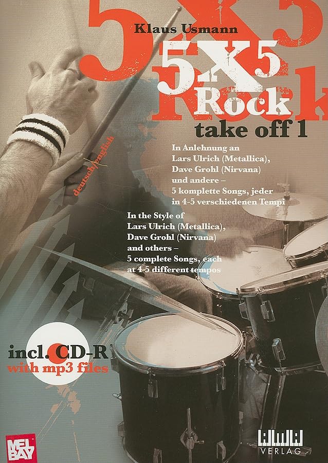 5X5 Rock: Take Off 1 Drums  5 Rock Songs,Used
