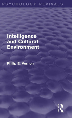 Intelligence and Cultural Environment (Psychology Revivals),Used