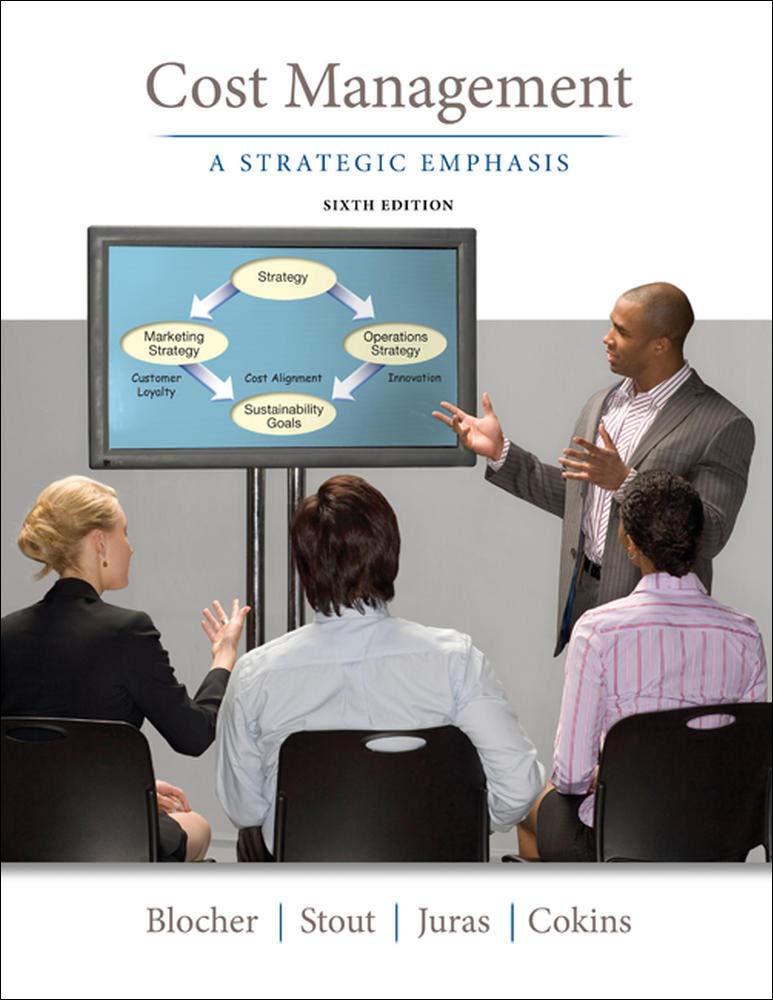 Cost Management: A Strategic Emphasis,Used