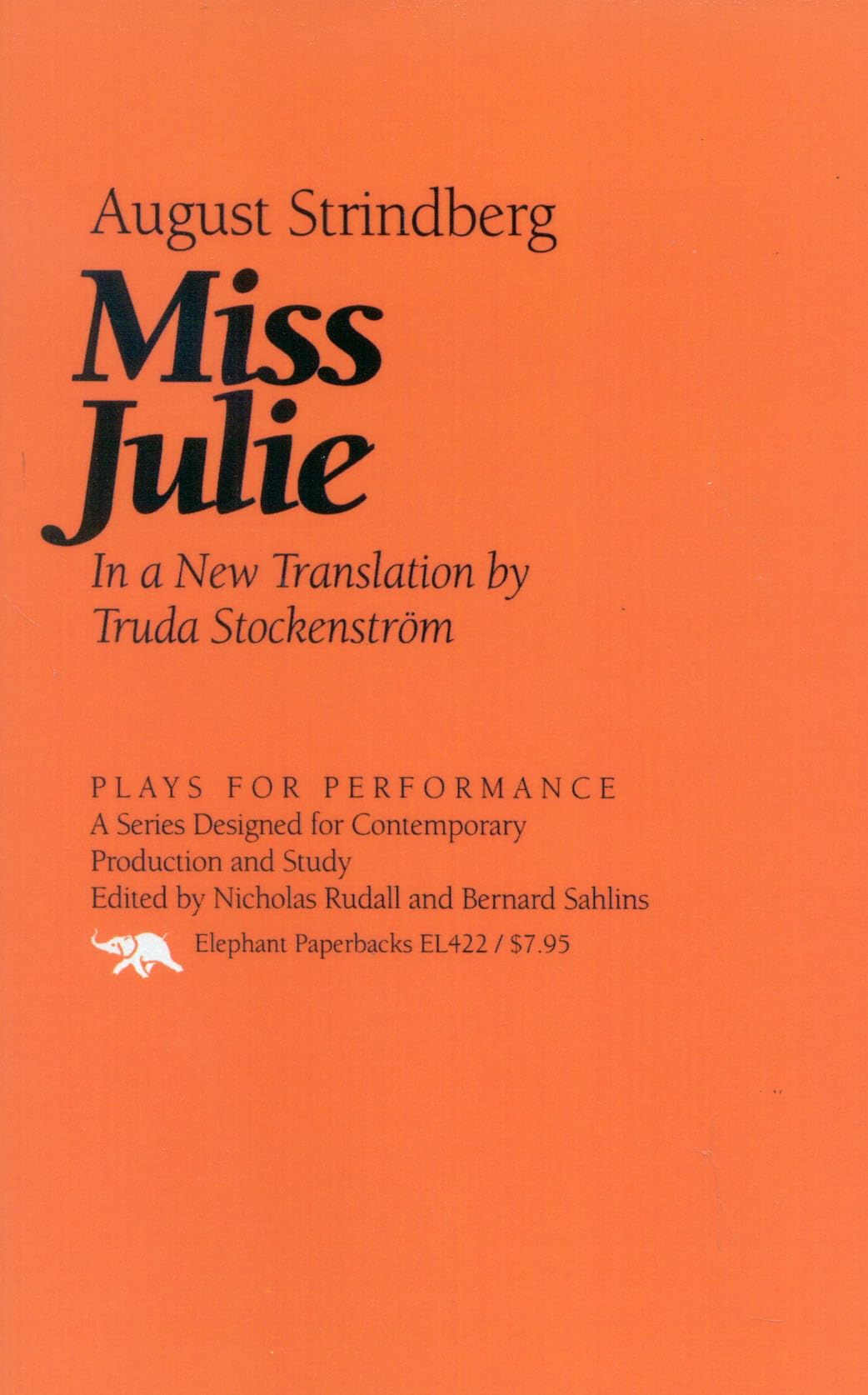 Miss Julie (Plays For Performance Series)