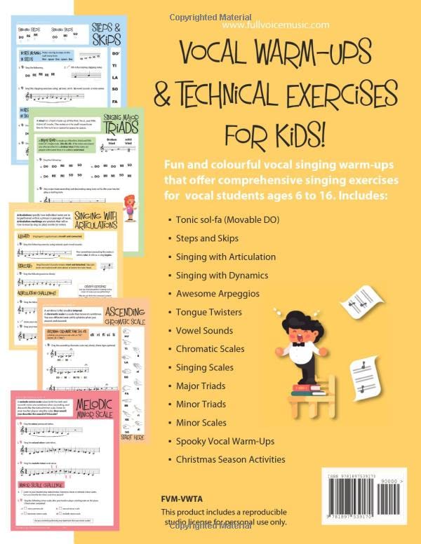 Vocal WarmUps and Technical Exercises for Kids!,Used