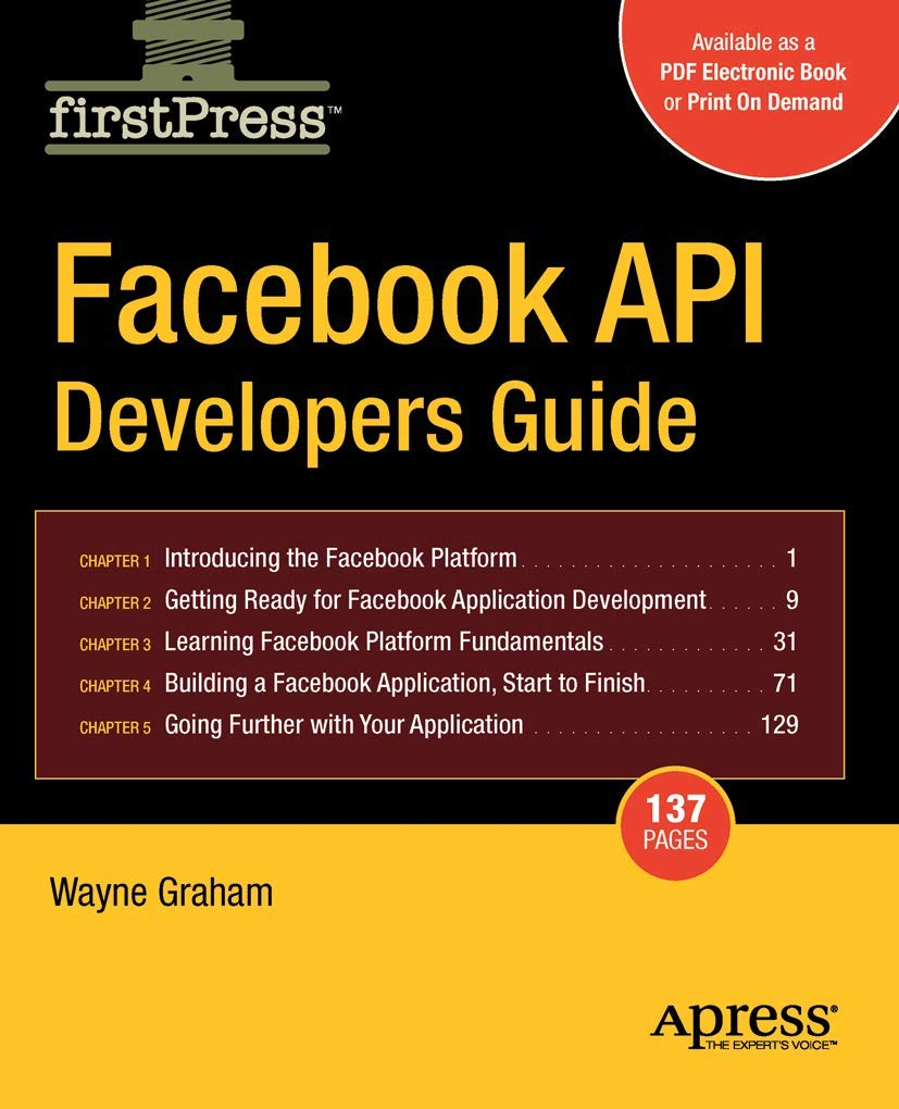 Facebook API Developers Guide (Firstpress),Used