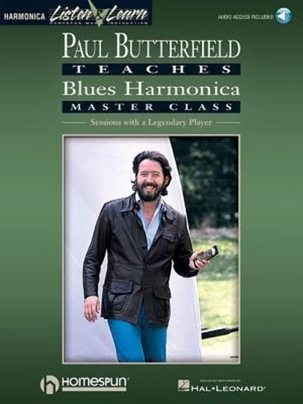 Paul Butterfield  Blues Harmonica Master Class Book/Online Audio,Used