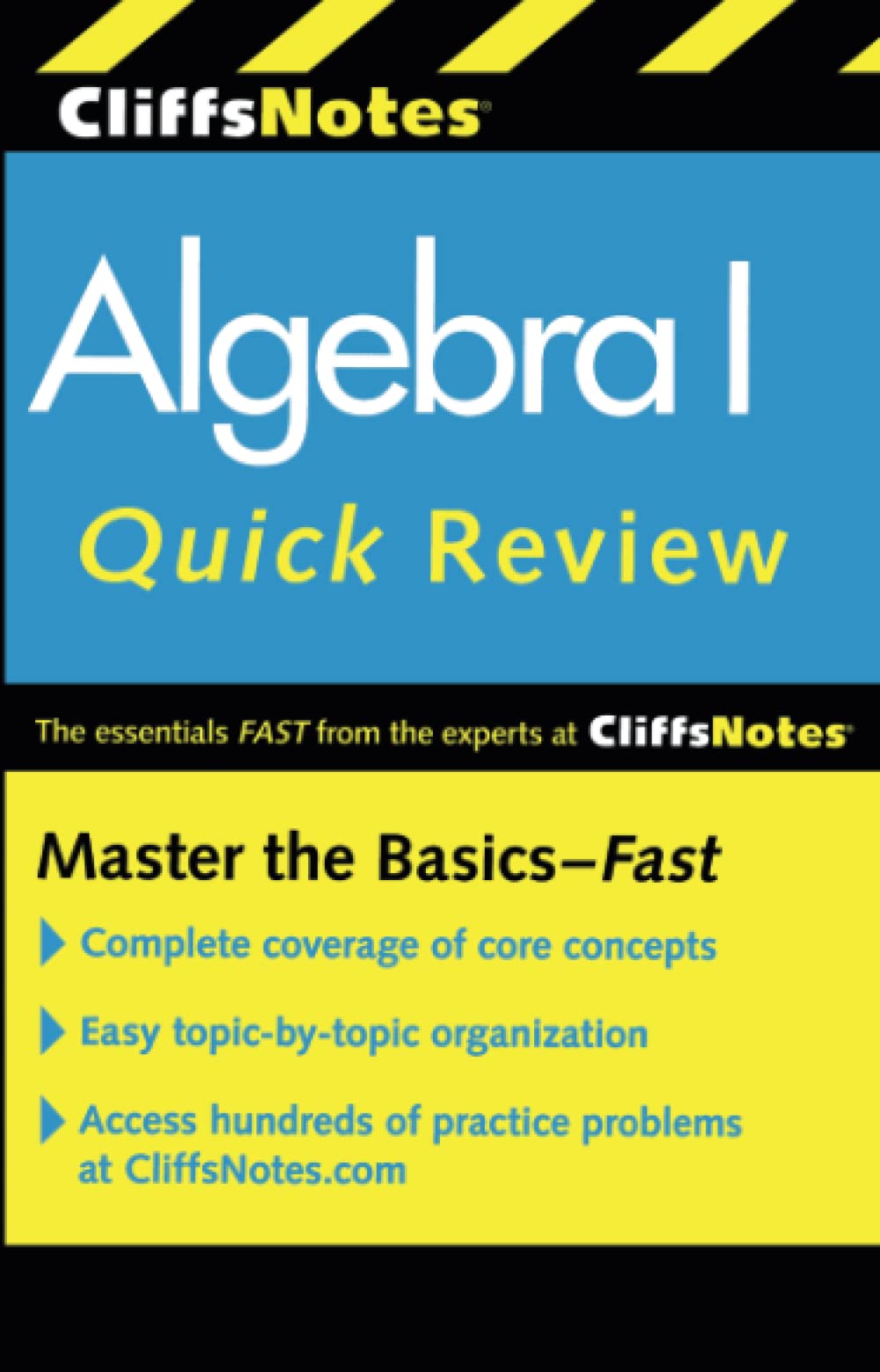 CliffsNotes Algebra I Quick Review: 2nd Edition,Used