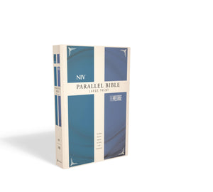 NIV, The Message, Parallel Bible, Large Print, Hardcover: Two Bible Versions Together for Study and Comparison,Used