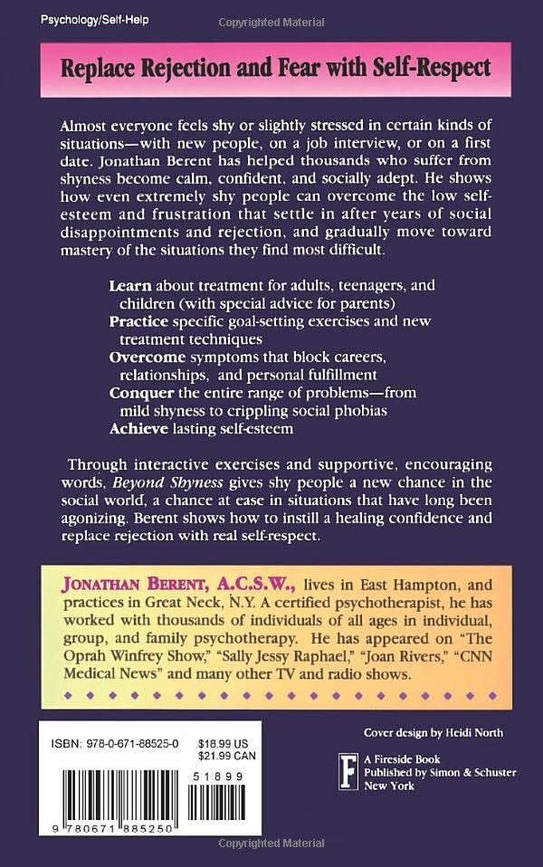 Beyond Shyness: How To Conquer Social Anxieties,New