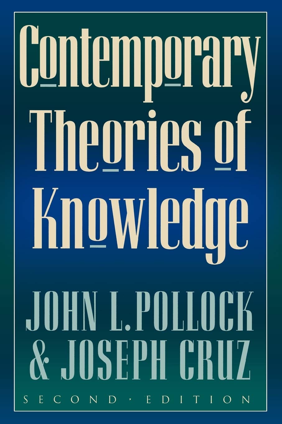 Contemporary Theories Of Knowledge (Studies In Epistemology And Cognitive Theory),Used