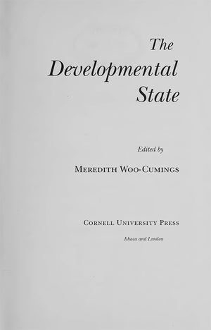 The Developmental State (Cornell Studies In Political Economy),New