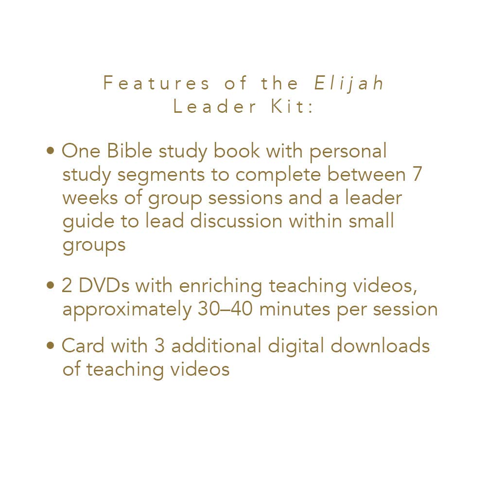 Elijah  Leader Kit: Faith and Fire,Used