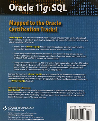 Oracle 11G: SQL (Book Only),Used