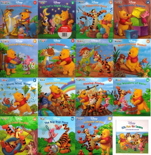 Disney Winnie The Pooh It'S Fun To Learn Book Series ~ 15 Books,Used