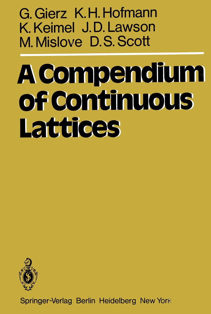 A Compendium of Continuous Lattices,Used