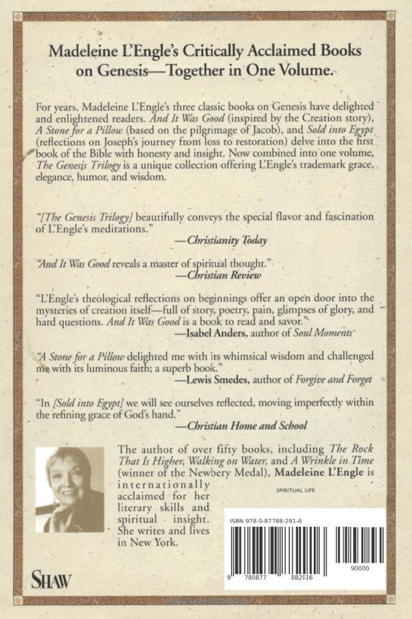 The Genesis Trilogy: And It Was Good, A Stone for a Pillow, Sold Into Egypt,New
