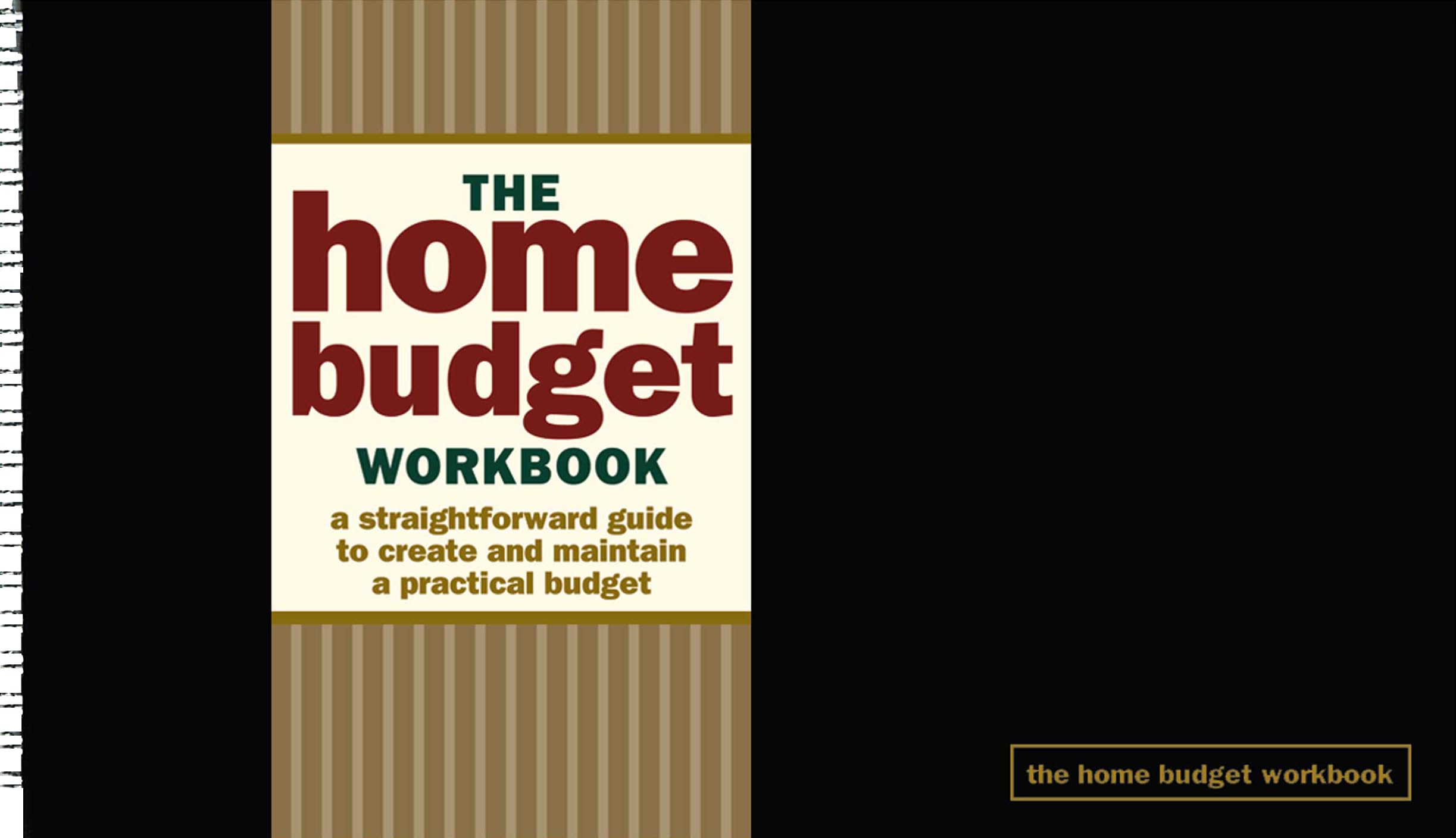 Home Budget Workbook (with removable cover band),Used