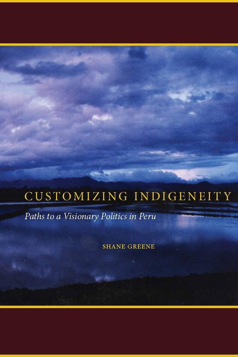 Customizing Indigeneity: Paths To A Visionary Politics In Peru,New