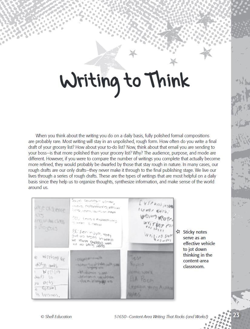 Content Area Writing That Rocks (Creative Writing Activities, Grades 312) (Professional Resources),Used
