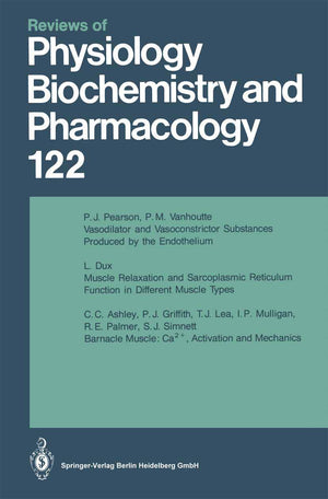 Reviews of Physiology, Biochemistry and Pharmacology,Used