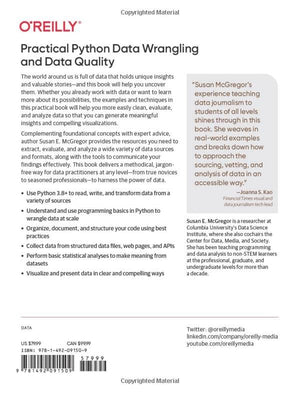 Practical Python Data Wrangling and Data Quality: Getting Started with Reading, Cleaning, and Analyzing Data,Used