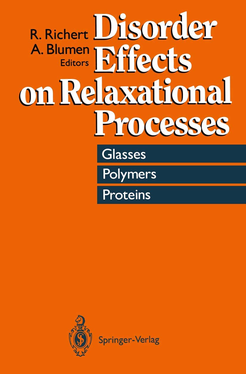 Disorder Effects on Relaxational Processes: Glasses, Polymers, Proteins,Used