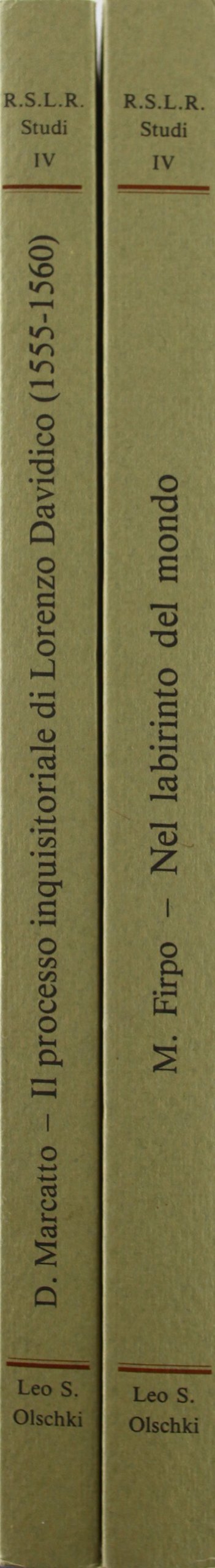 Lorenzo Davidico (15131574) E Il Suo Processo Inquisitoriale,Used