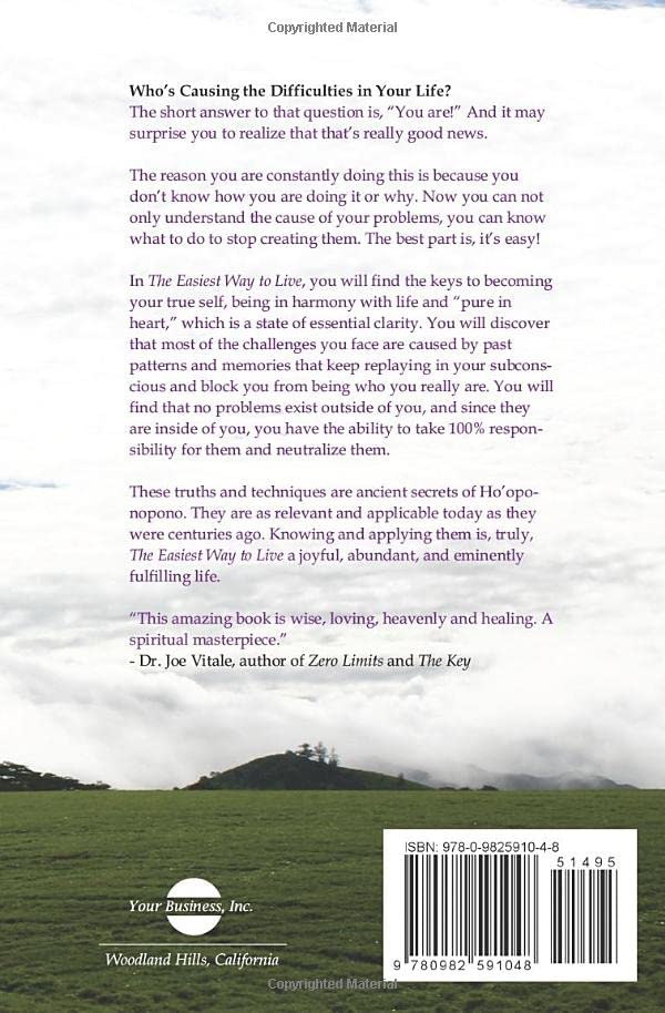 The Easiest Way To Live: Let Go Of The Past, Live In The Present And Change Your Life Forever,New