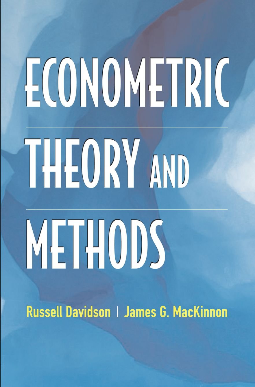 Econometric Theory And Methods,New