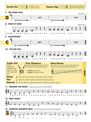 Essential Elements for Band  Bb Clarinet Book 1 with EEi (Book/Media Online),Used
