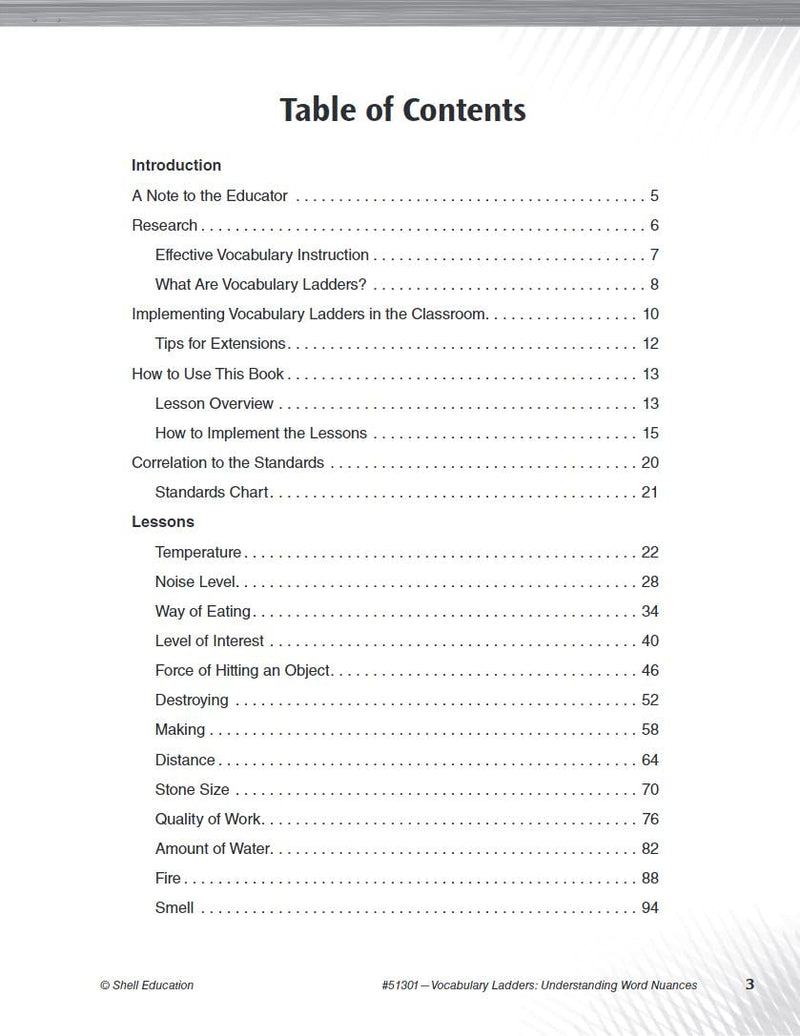 Vocabulary Ladders,Used