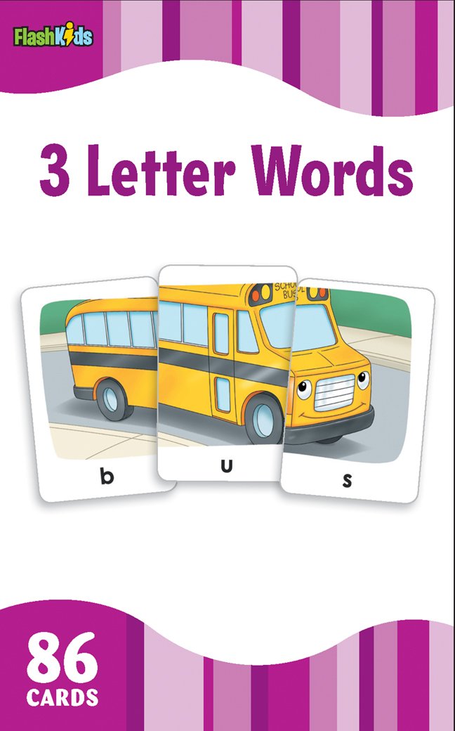 3 Letter Words (Flash Kids Flash Cards),Used