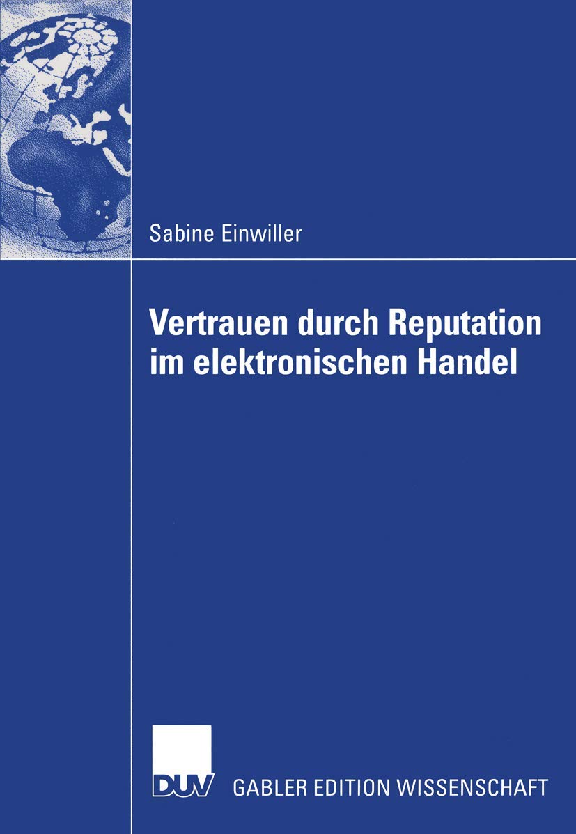 Vertrauen durch Reputation im elektronischen Handel (German Edition),Used