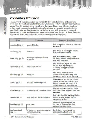 The Crossover: An Instructional Guide for Literature  Novel Study Guide for 4th8th Grade Literature with Close Reading and Wri,Used
