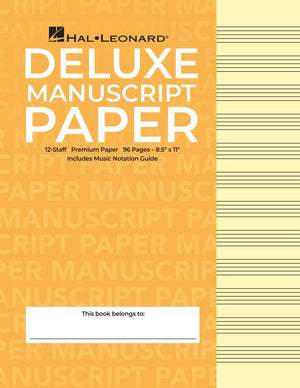 Deluxe Wirebound Super Premium Manuscript Paper (Gold Cover),Used