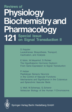 Reviews of Physiology Biochemistry and Pharmacology (Reviews of Physiology, Biochemistry and Pharmacology, 121),Used