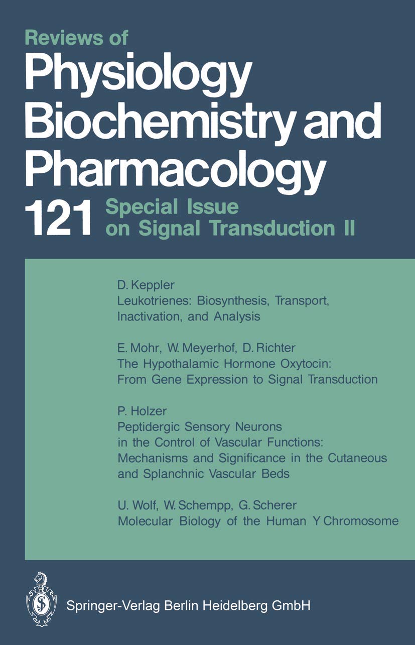 Reviews of Physiology Biochemistry and Pharmacology (Reviews of Physiology, Biochemistry and Pharmacology, 121),Used