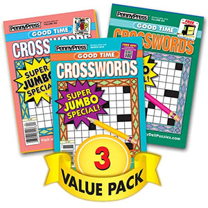 Good Time Crossword Puzzles For All Ages  3 Pack [Paperback] Penny Press/Dell Magazines