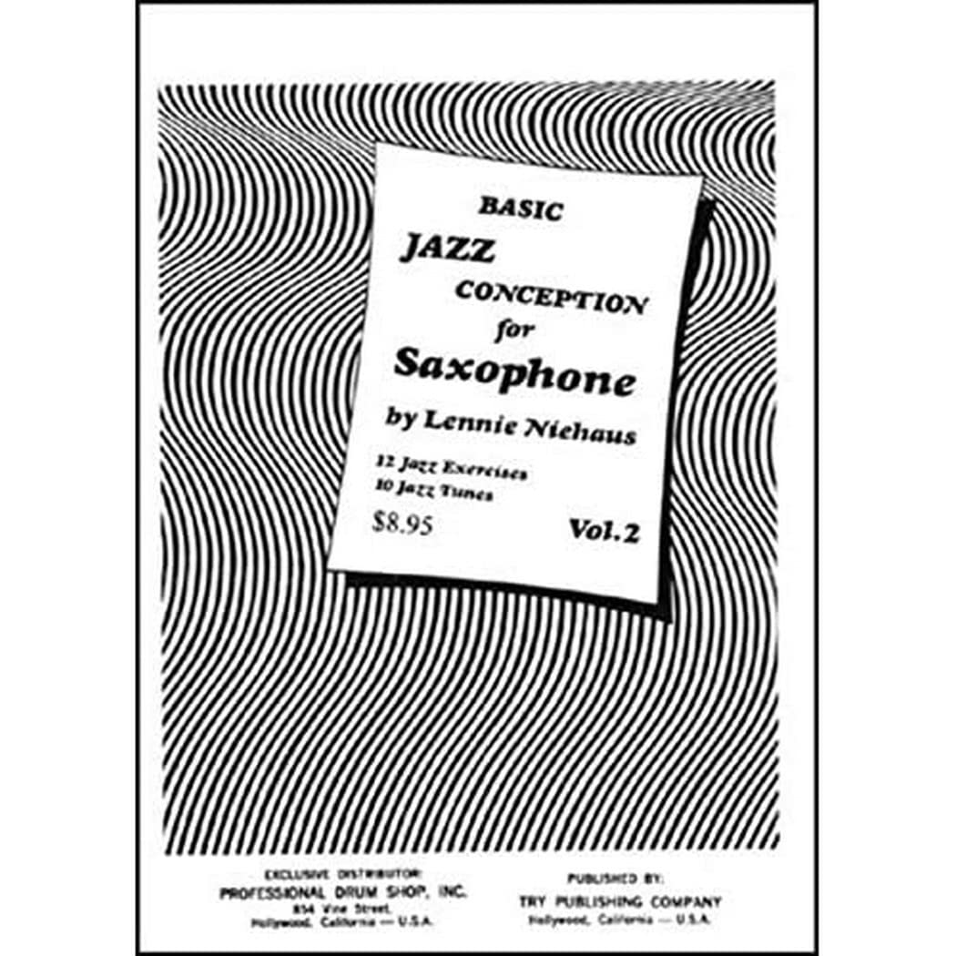 TRY1058  Basic Jazz Conception for Saxophone Volume 2  Book/CD,Used