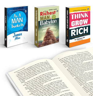 Classic English Novels - Think & Grow Rich, The Richest Man In Babylon And As A Man Thinketh : (Pack Of 3) Books For Financial Freedom, Wealth Building Books