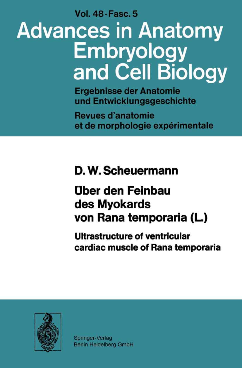 ber den Feinbau des Myocards von Rana temporaria (L.) / Ultrastructure of ventricular cardiac muscle of Rana temporaria (Advance,Used