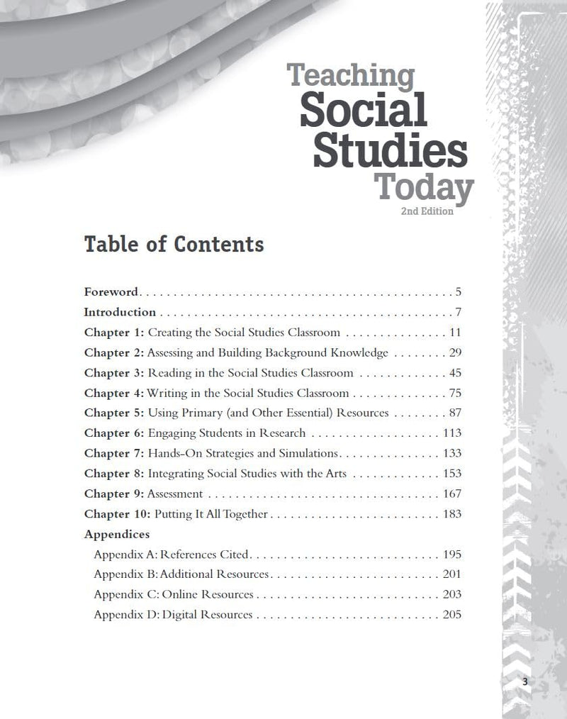 Teaching Social Studies Today 2nd Edition (Effective Teaching in Today's Classroom),Used