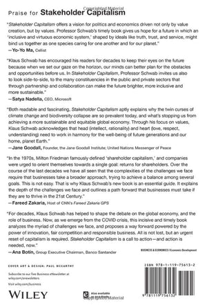 Stakeholder Capitalism: A Global Economy that Works for Progress, People and Planet,New