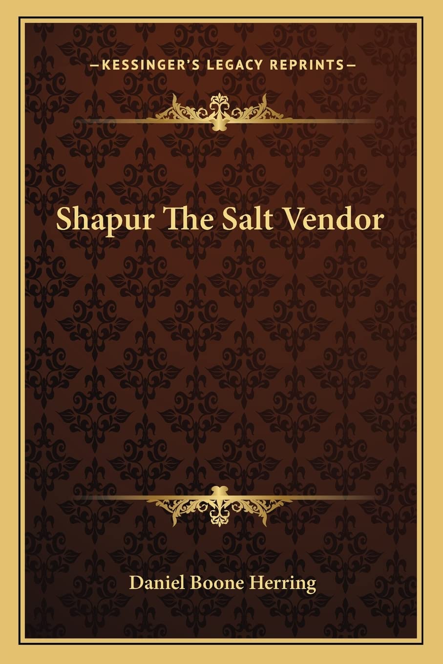 Shapur The Salt Vendor,New