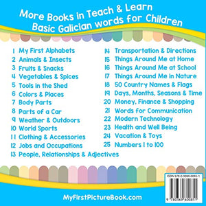 My First Galician Alphabets Picture Book with English Translations: Bilingual Early Learning & Easy Teaching Galician Books for ,Used