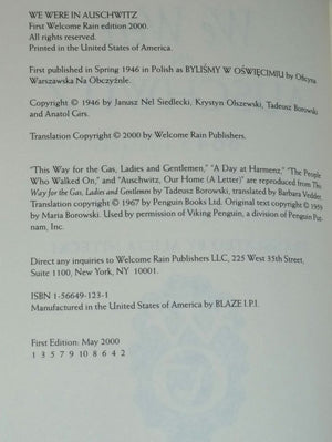 We Were in Auschwitz,Used