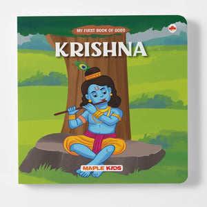 Story Book For Kids - Krishna - Illustrated Board Book For Children - Mythology Stories For Kids - Age 0 - 2 Years