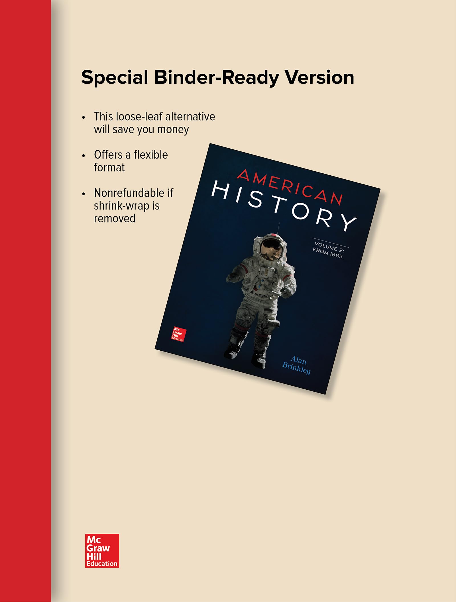 American History Loose Leaf Edition Volume 2 with Connect Access Card,Used