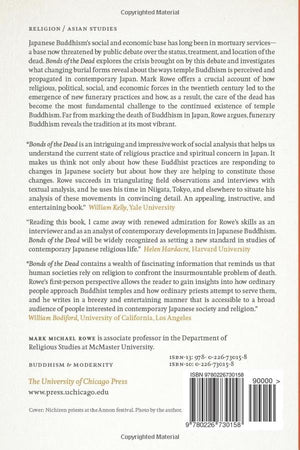 Bonds of the Dead: Temples, Burial, and the Transformation of Contemporary Japanese Buddhism (Buddhism and Modernity),Used