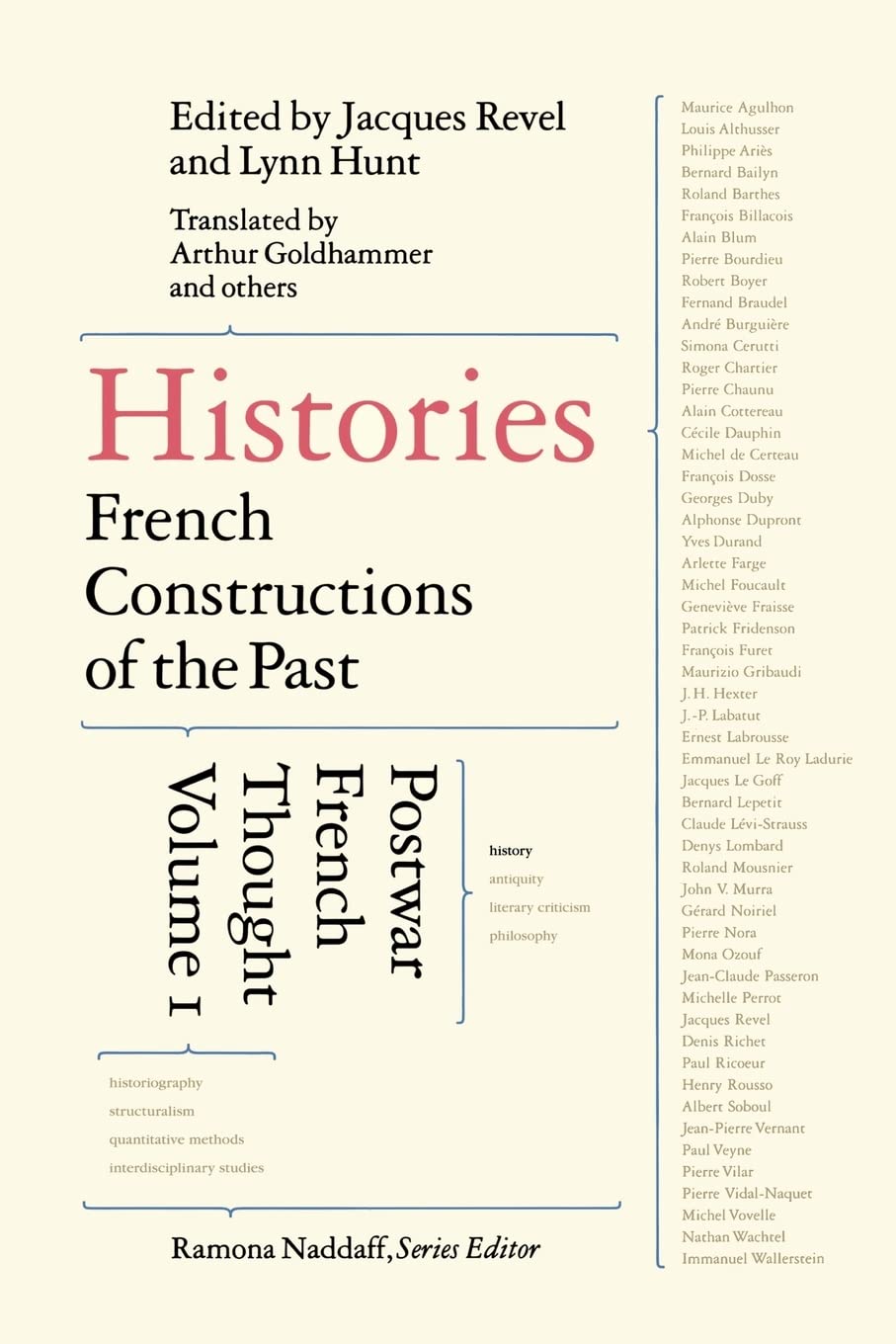 Histories: French Constructions of the Past : Postwar French Thought,Used